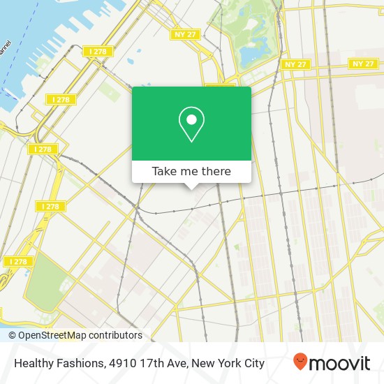 Mapa de Healthy Fashions, 4910 17th Ave