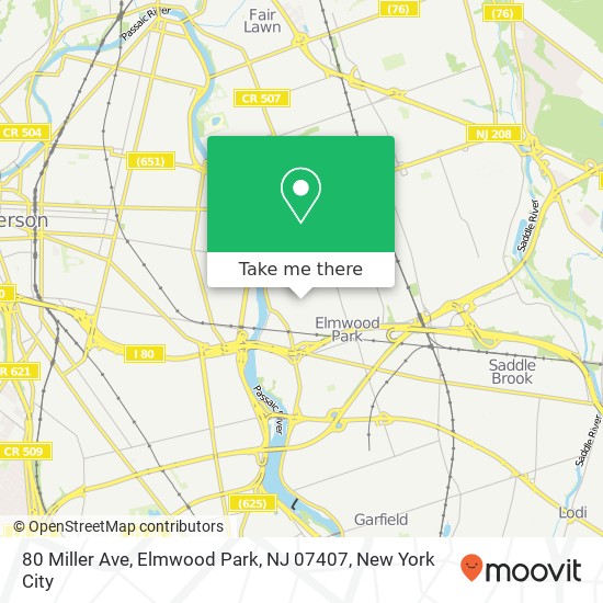 80 Miller Ave, Elmwood Park, NJ 07407 map