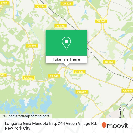 Longarzo Gina Mendola Esq, 244 Green Village Rd map