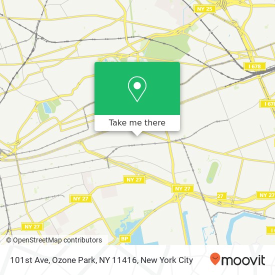 Mapa de 101st Ave, Ozone Park, NY 11416