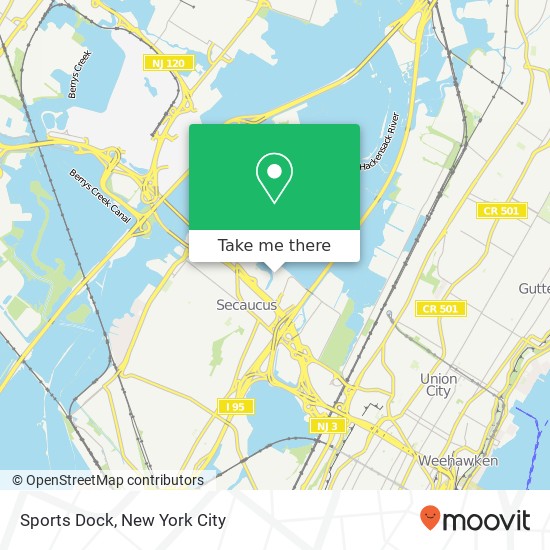 Mapa de Sports Dock