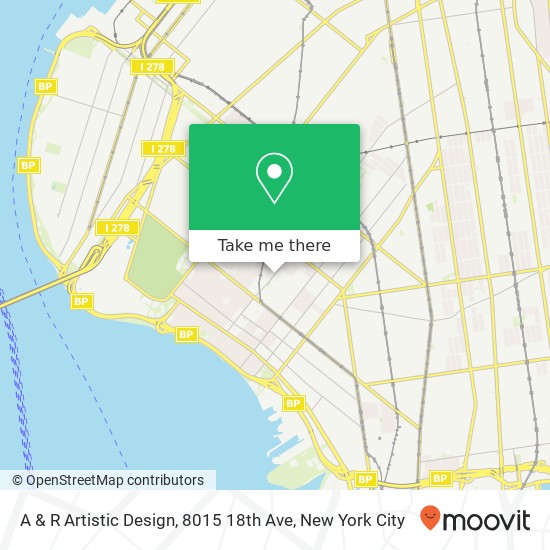 Mapa de A & R Artistic Design, 8015 18th Ave