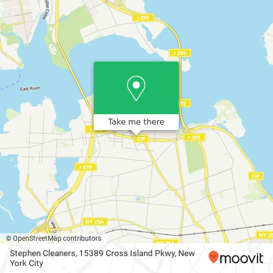Mapa de Stephen Cleaners, 15389 Cross Island Pkwy