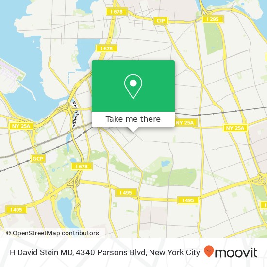 H David Stein MD, 4340 Parsons Blvd map
