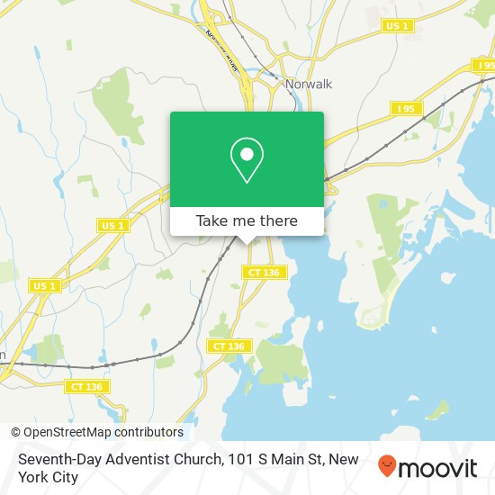 Mapa de Seventh-Day Adventist Church, 101 S Main St