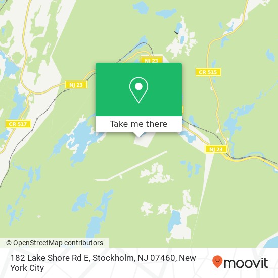 182 Lake Shore Rd E, Stockholm, NJ 07460 map