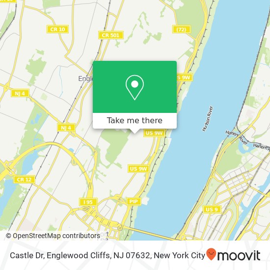 Mapa de Castle Dr, Englewood Cliffs, NJ 07632