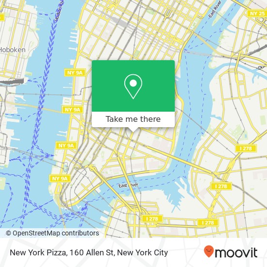 New York Pizza, 160 Allen St map