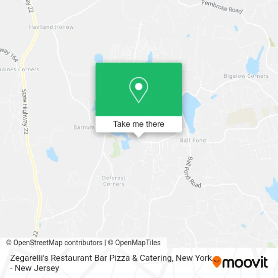 Zegarelli's Restaurant Bar Pizza & Catering map