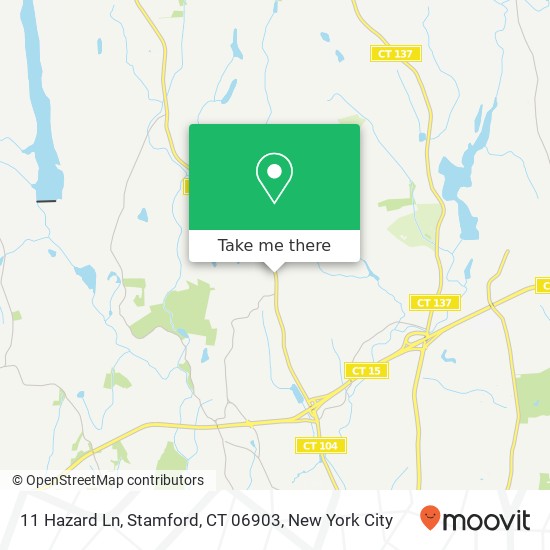 11 Hazard Ln, Stamford, CT 06903 map