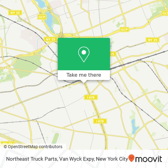 Northeast Truck Parts, Van Wyck Expy map