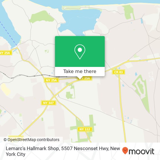 Mapa de Lemarc's Hallmark Shop, 5507 Nesconset Hwy