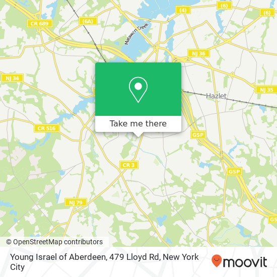 Mapa de Young Israel of Aberdeen, 479 Lloyd Rd