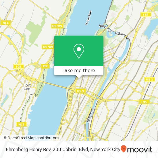 Mapa de Ehrenberg Henry Rev, 200 Cabrini Blvd
