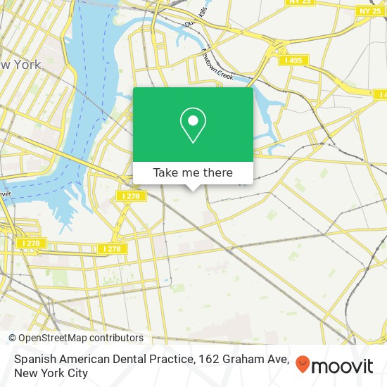 Spanish American Dental Practice, 162 Graham Ave map