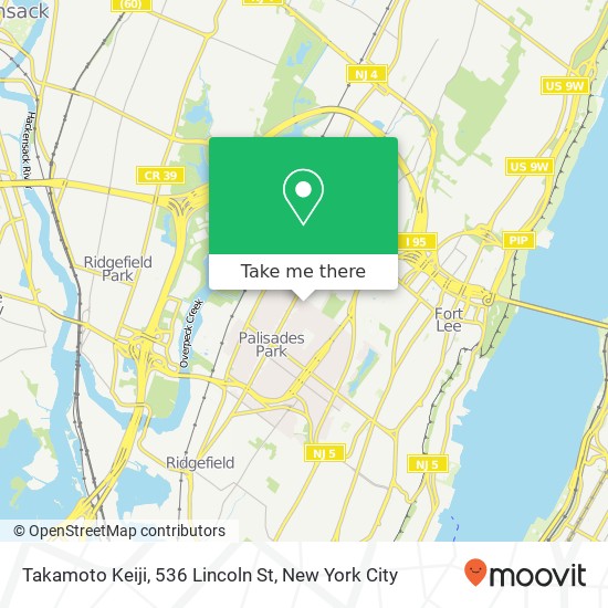 Mapa de Takamoto Keiji, 536 Lincoln St