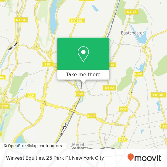 Winvest Equities, 25 Park Pl map