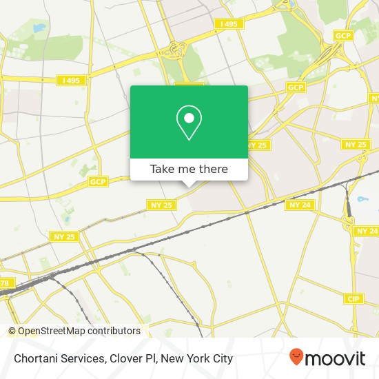 Chortani Services, Clover Pl map