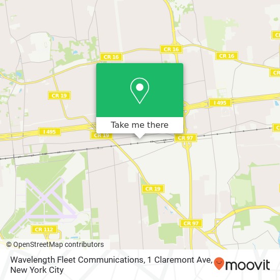 Mapa de Wavelength Fleet Communications, 1 Claremont Ave