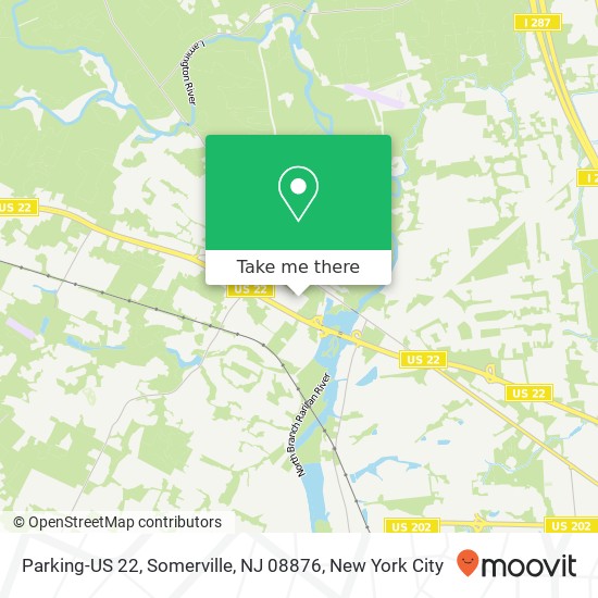 Mapa de Parking-US 22, Somerville, NJ 08876