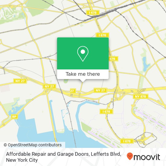 Affordable Repair and Garage Doors, Lefferts Blvd map