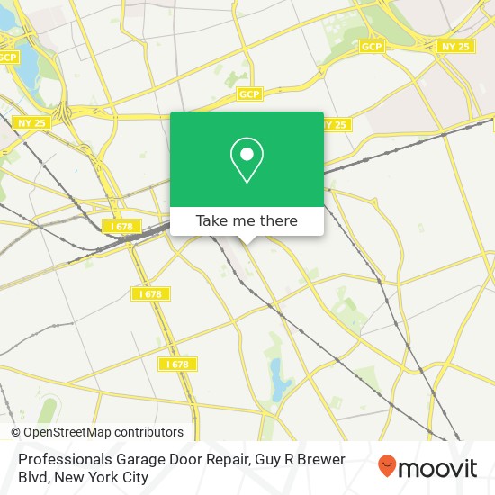 Mapa de Professionals Garage Door Repair, Guy R Brewer Blvd