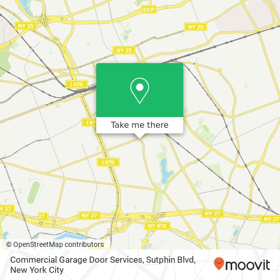 Commercial Garage Door Services, Sutphin Blvd map