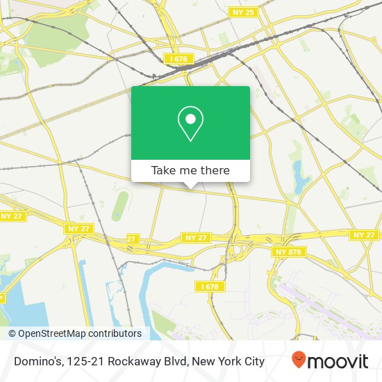 Mapa de Domino's, 125-21 Rockaway Blvd