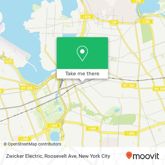 Mapa de Zwicker Electric, Roosevelt Ave