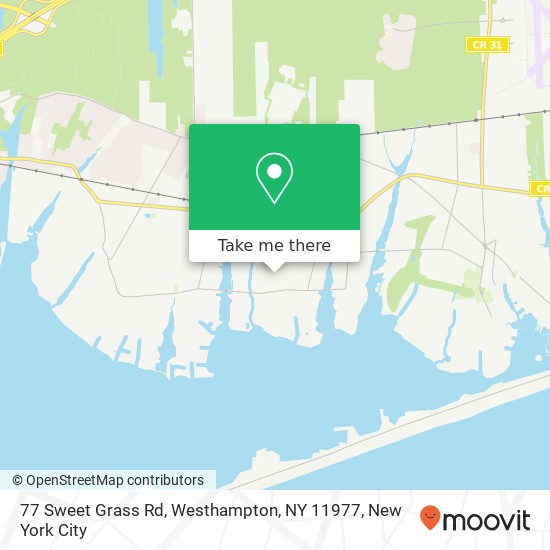 77 Sweet Grass Rd, Westhampton, NY 11977 map