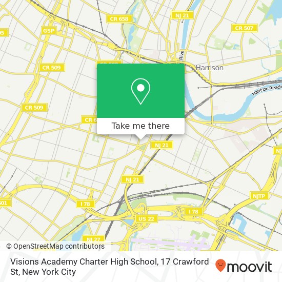 Visions Academy Charter High School, 17 Crawford St map