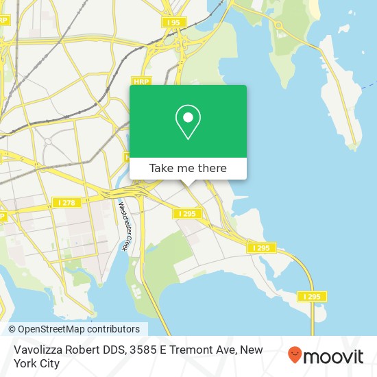 Mapa de Vavolizza Robert DDS, 3585 E Tremont Ave