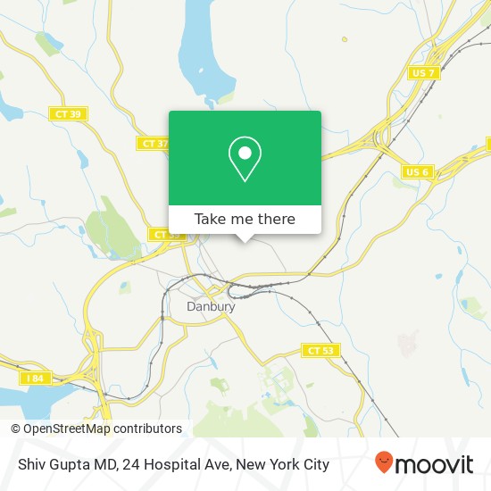 Shiv Gupta MD, 24 Hospital Ave map