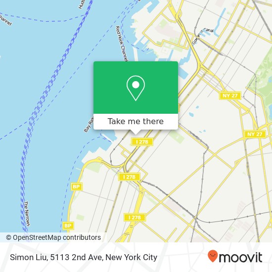 Mapa de Simon Liu, 5113 2nd Ave