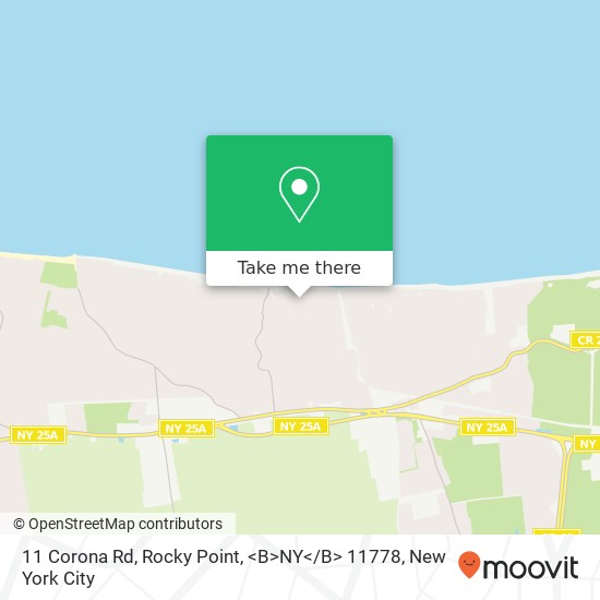 11 Corona Rd, Rocky Point, <B>NY< / B> 11778 map