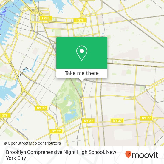 Brooklyn Comprehensive Night High School, 883 Classon Ave map