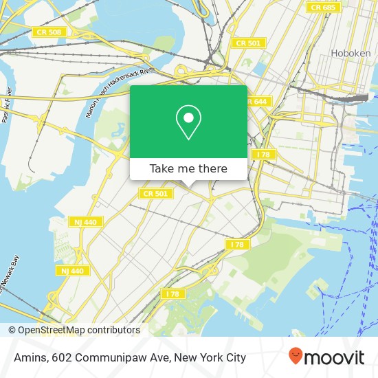 Amins, 602 Communipaw Ave map