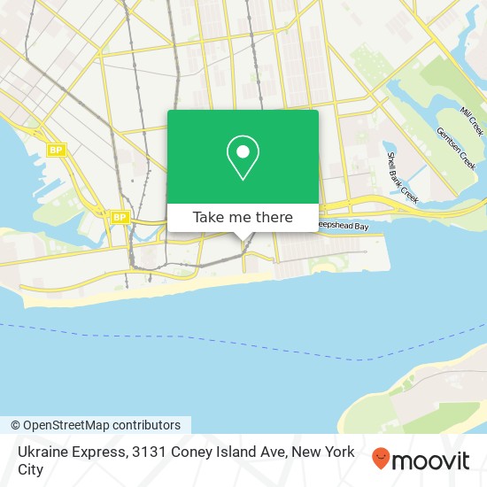 Mapa de Ukraine Express, 3131 Coney Island Ave