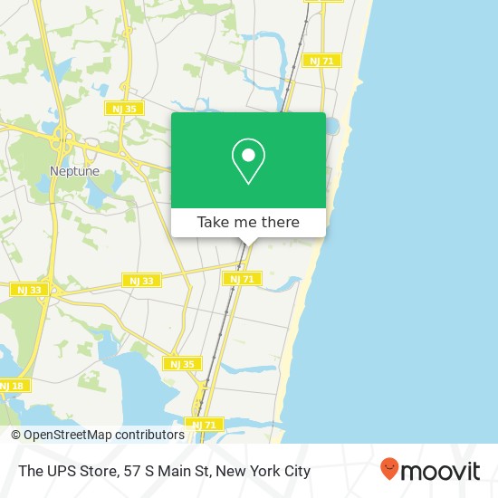 Mapa de The UPS Store, 57 S Main St
