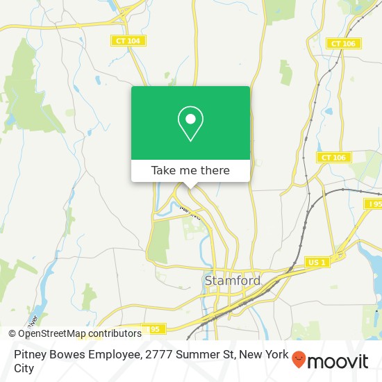 Mapa de Pitney Bowes Employee, 2777 Summer St
