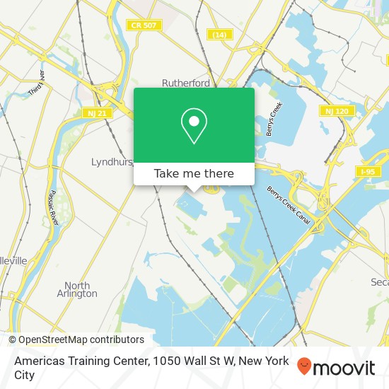 Mapa de Americas Training Center, 1050 Wall St W