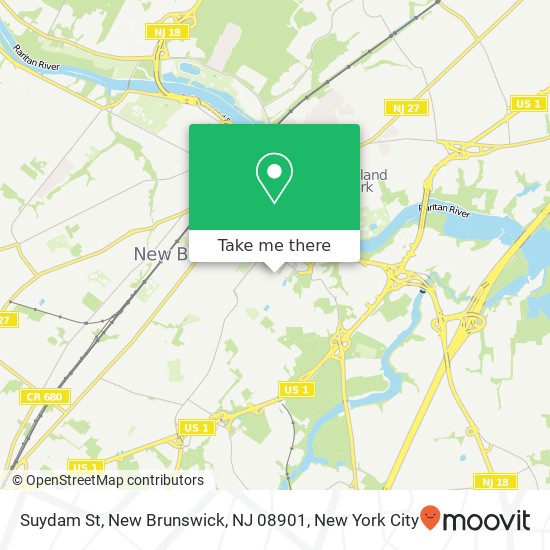 Mapa de Suydam St, New Brunswick, NJ 08901