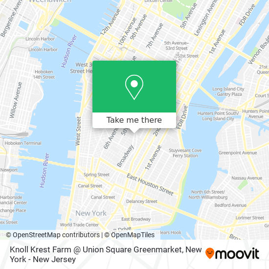 Knoll Krest Farm @ Union Square Greenmarket map