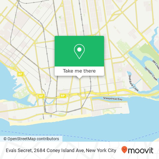 Mapa de Eva's Secret, 2684 Coney Island Ave