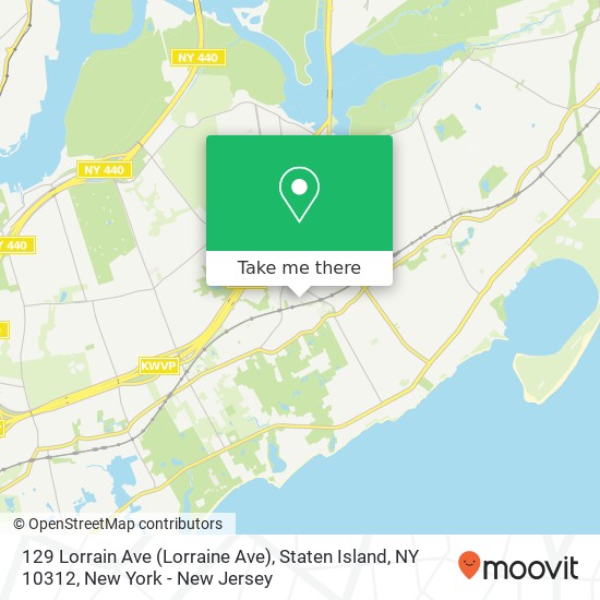 129 Lorrain Ave (Lorraine Ave), Staten Island, NY 10312 map