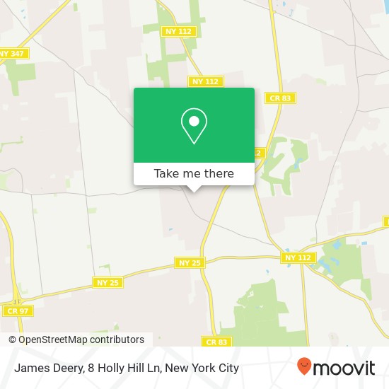 Mapa de James Deery, 8 Holly Hill Ln