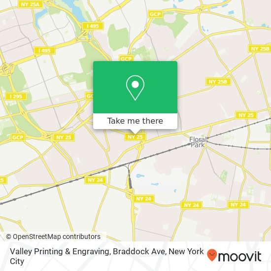 Valley Printing & Engraving, Braddock Ave map