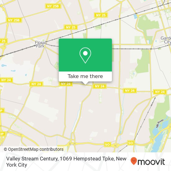 Valley Stream Century, 1069 Hempstead Tpke map
