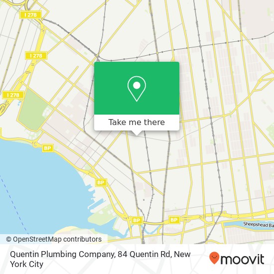 Quentin Plumbing Company, 84 Quentin Rd map