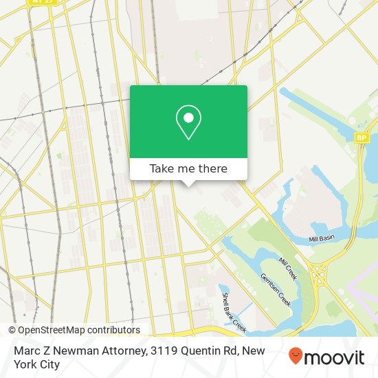 Marc Z Newman Attorney, 3119 Quentin Rd map